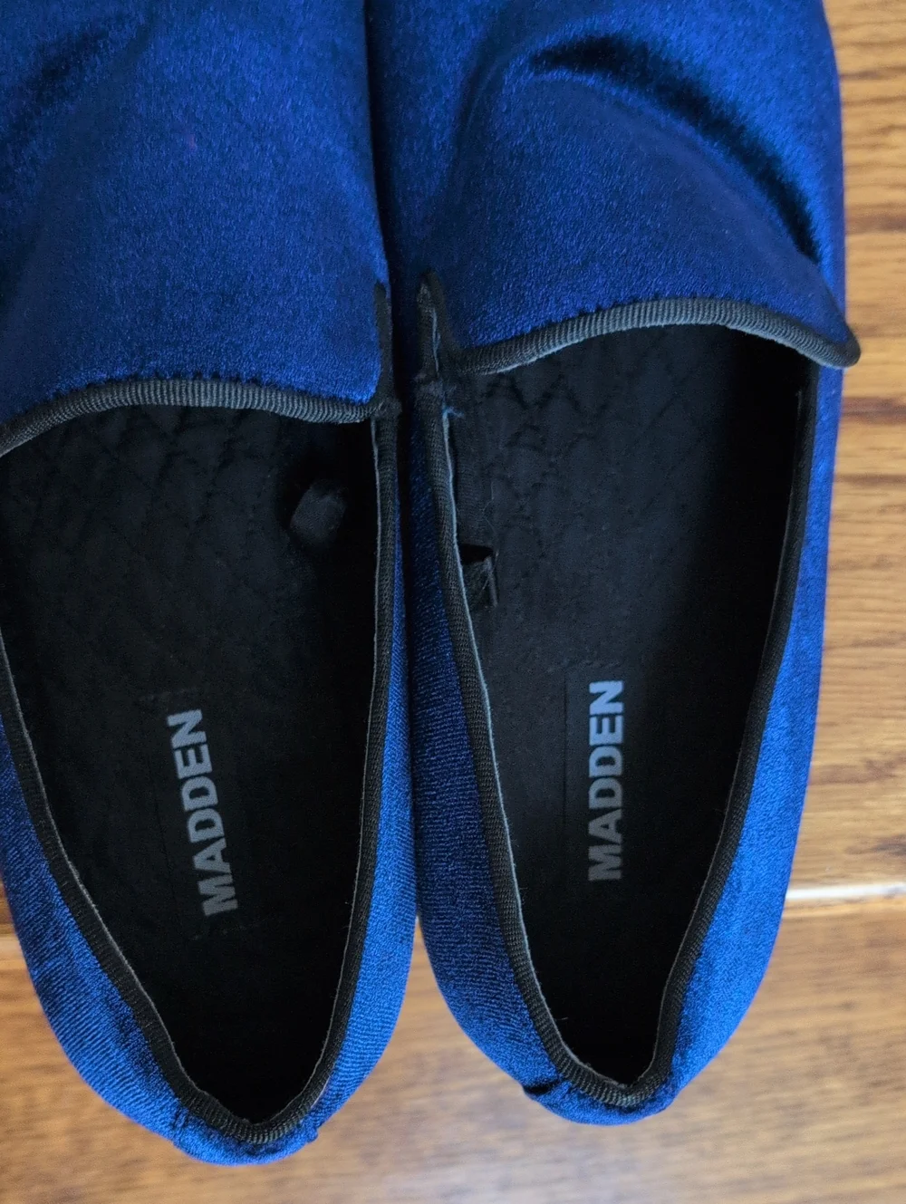 Steve Madden Blue Velvet Slip-On Loafers